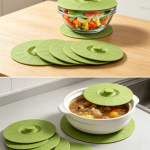 Reusable Silicone Suction Bowl Cover Set